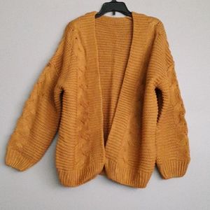 Cable Knit Open Front sweater NWOT